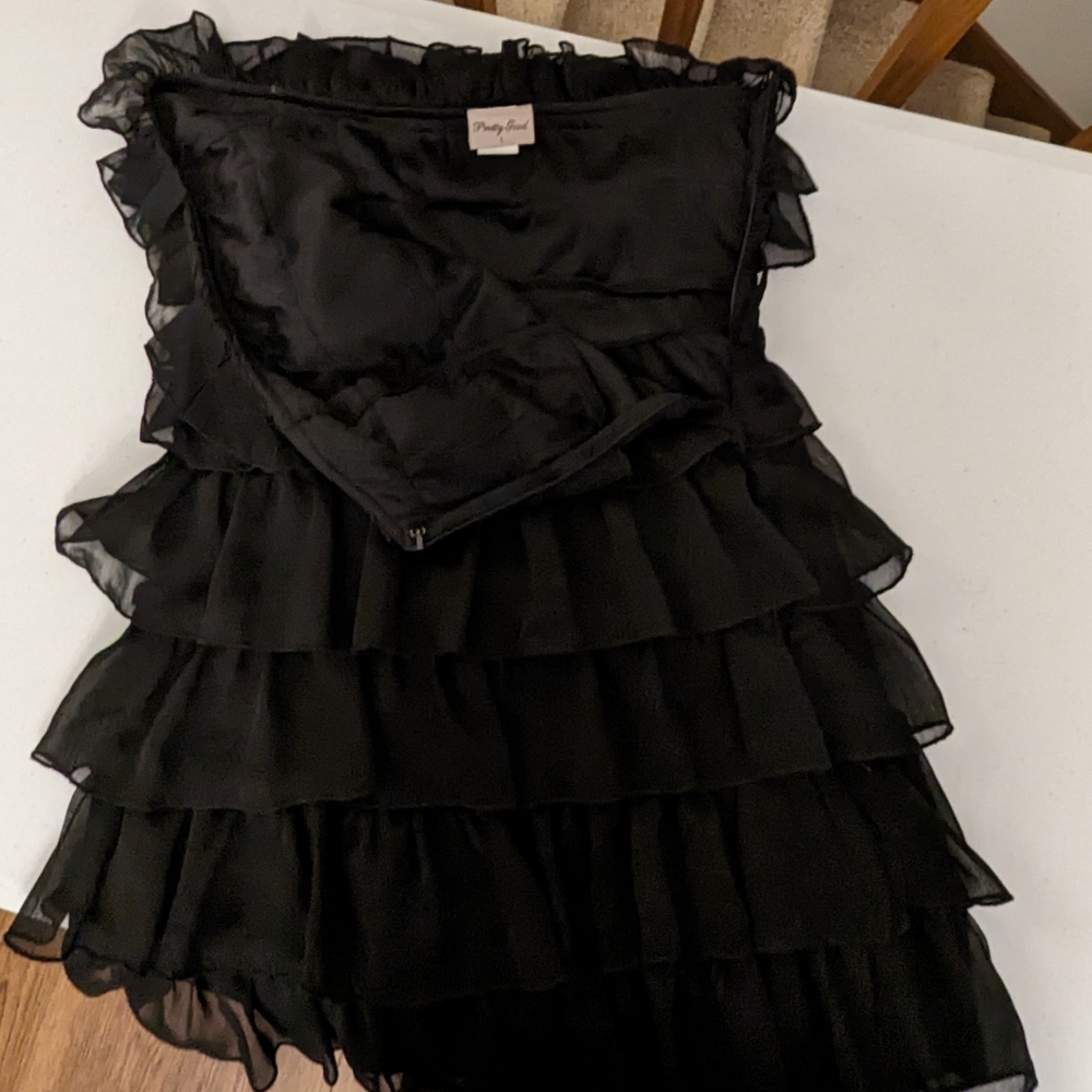 Black Ruffle Dress - Picture 5 of 9